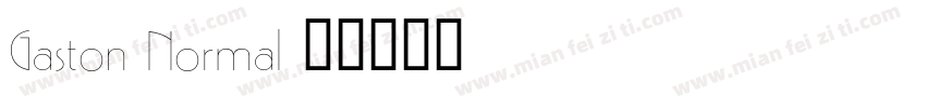 Gaston Normal字体转换